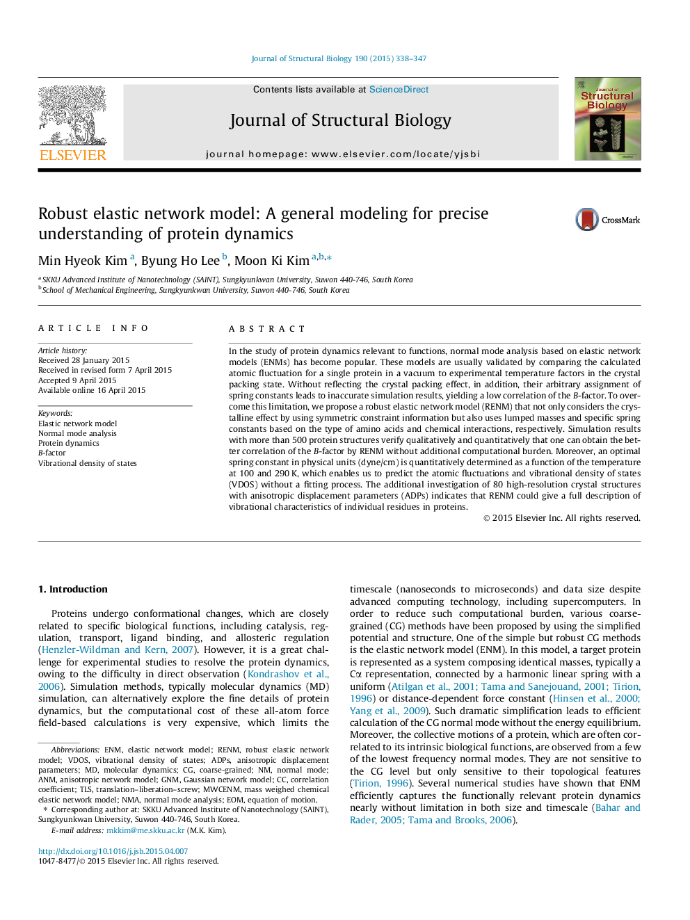 Robust elastic network model: A general modeling for precise understanding of protein dynamics