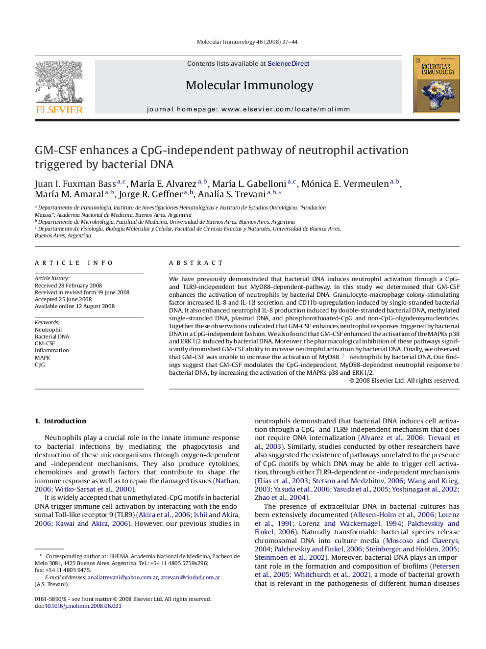 GM-CSF enhances a CpG-independent pathway of neutrophil activation triggered by bacterial DNA