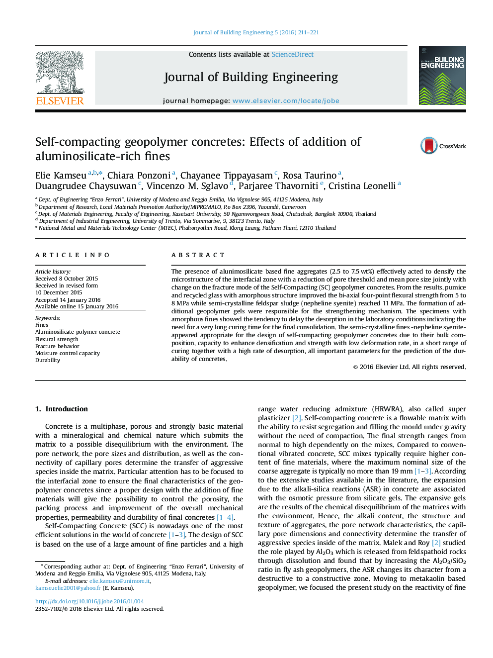 Self-compacting geopolymer concretes: Effects of addition of aluminosilicate-rich fines