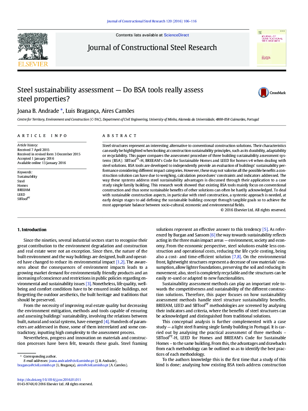 Steel sustainability assessment — Do BSA tools really assess steel properties?