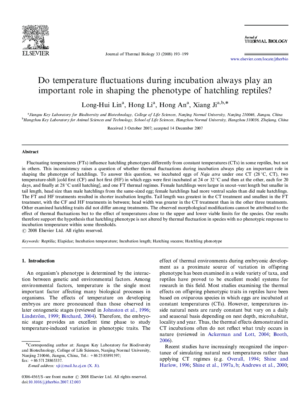 Do temperature fluctuations during incubation always play an important role in shaping the phenotype of hatchling reptiles?