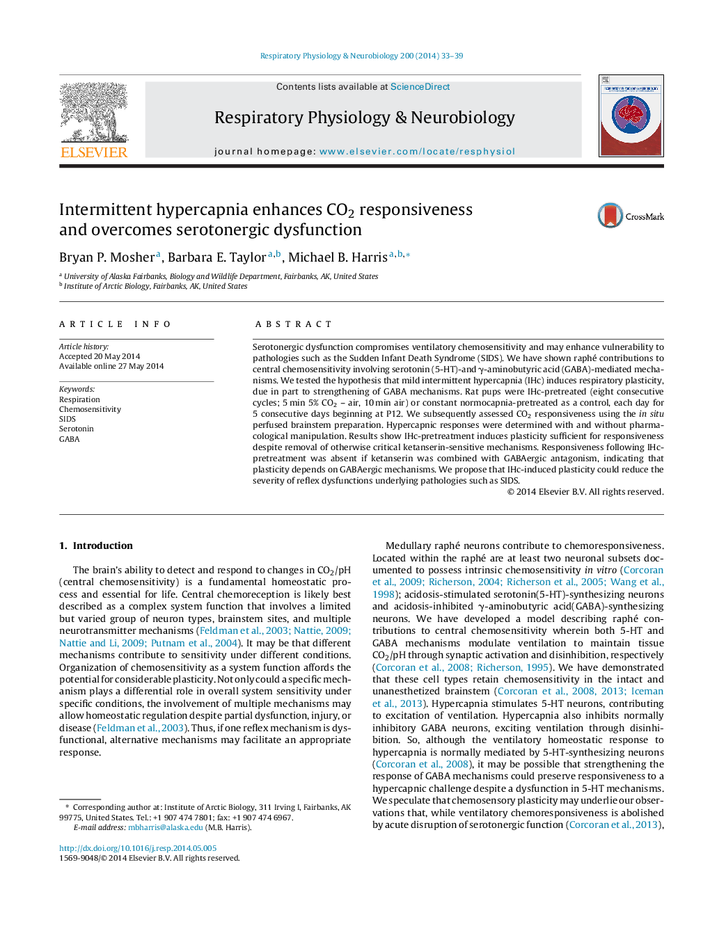 Intermittent hypercapnia enhances CO2 responsiveness and overcomes serotonergic dysfunction