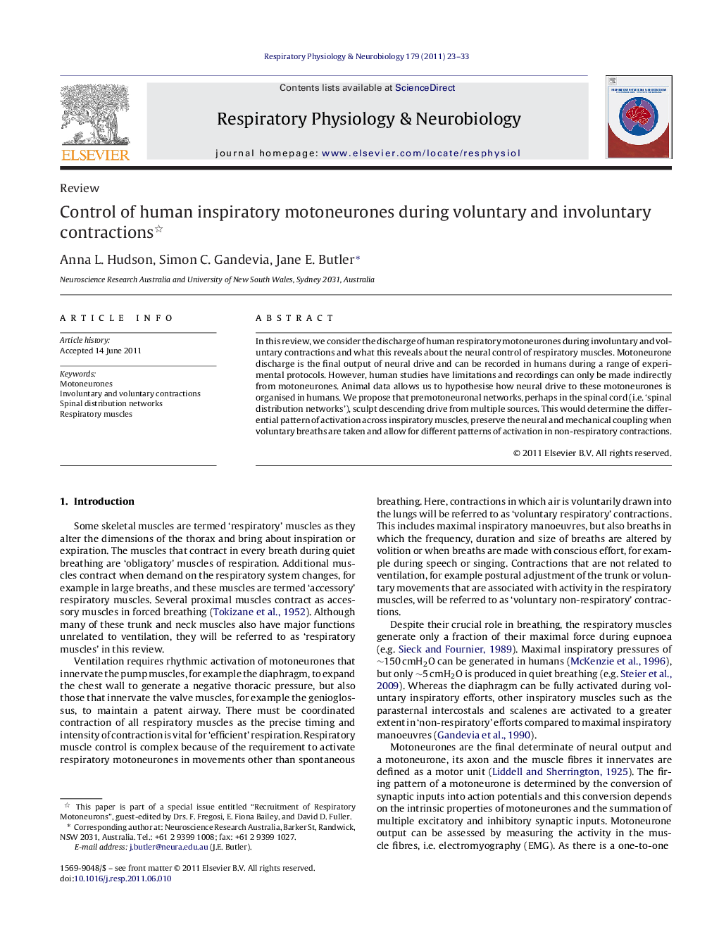 Control of human inspiratory motoneurones during voluntary and involuntary contractions 