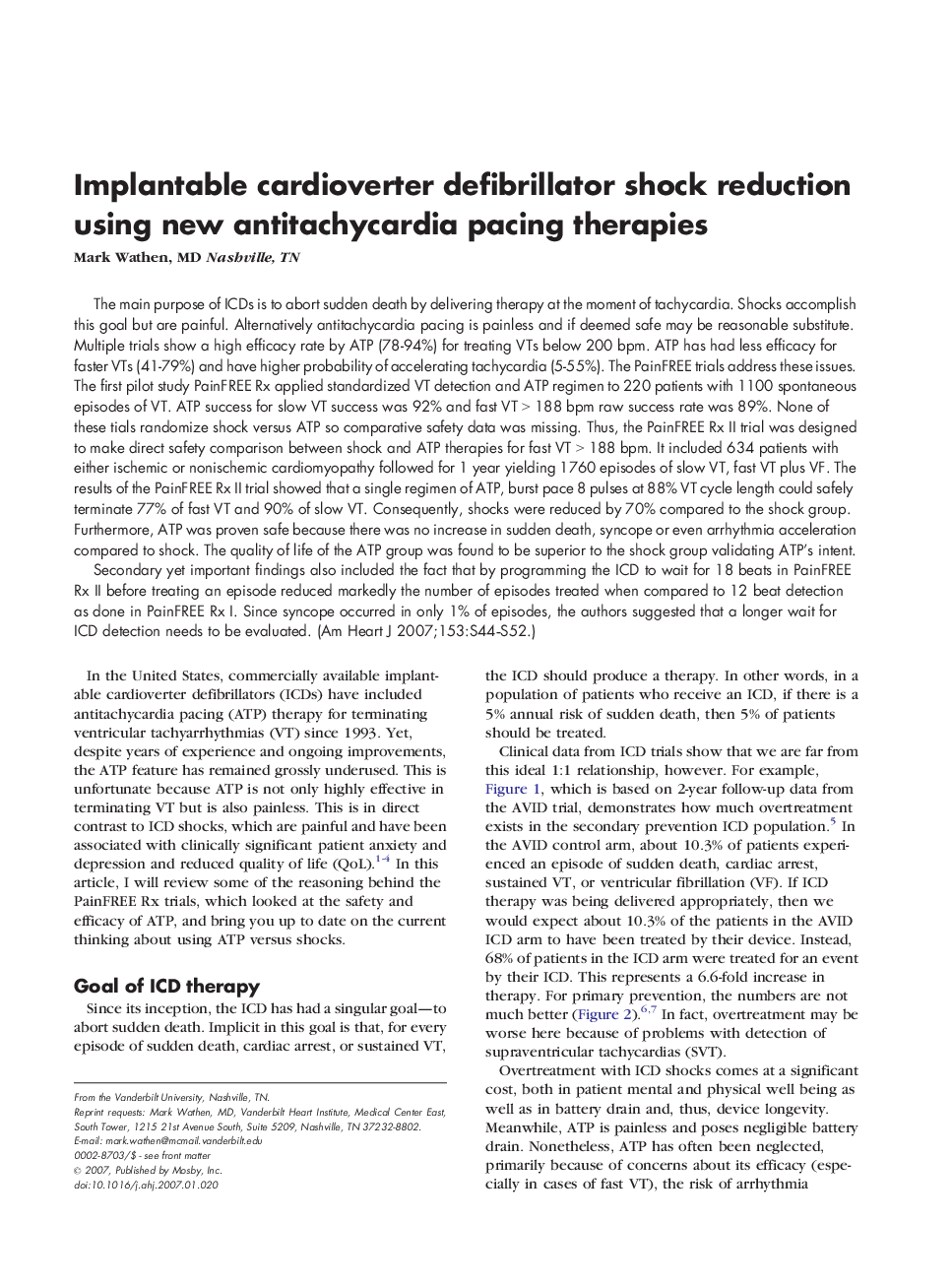 Implantable cardioverter defibrillator shock reduction using new antitachycardia pacing therapies
