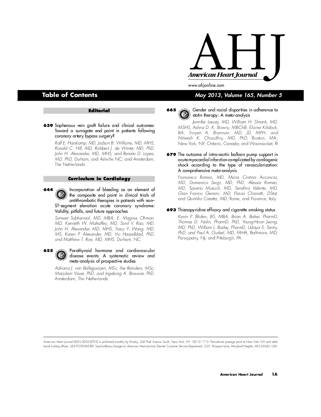 Table of Contents