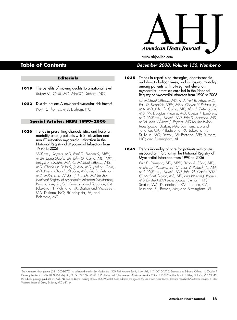 Table of Contents