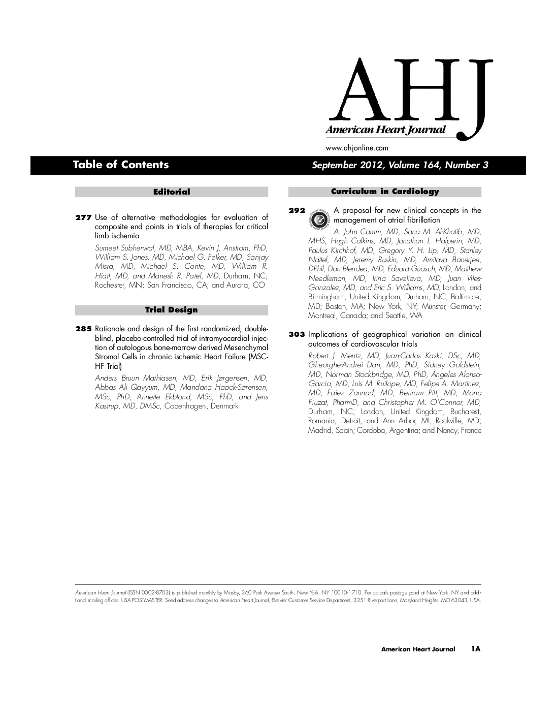 Table of Contents