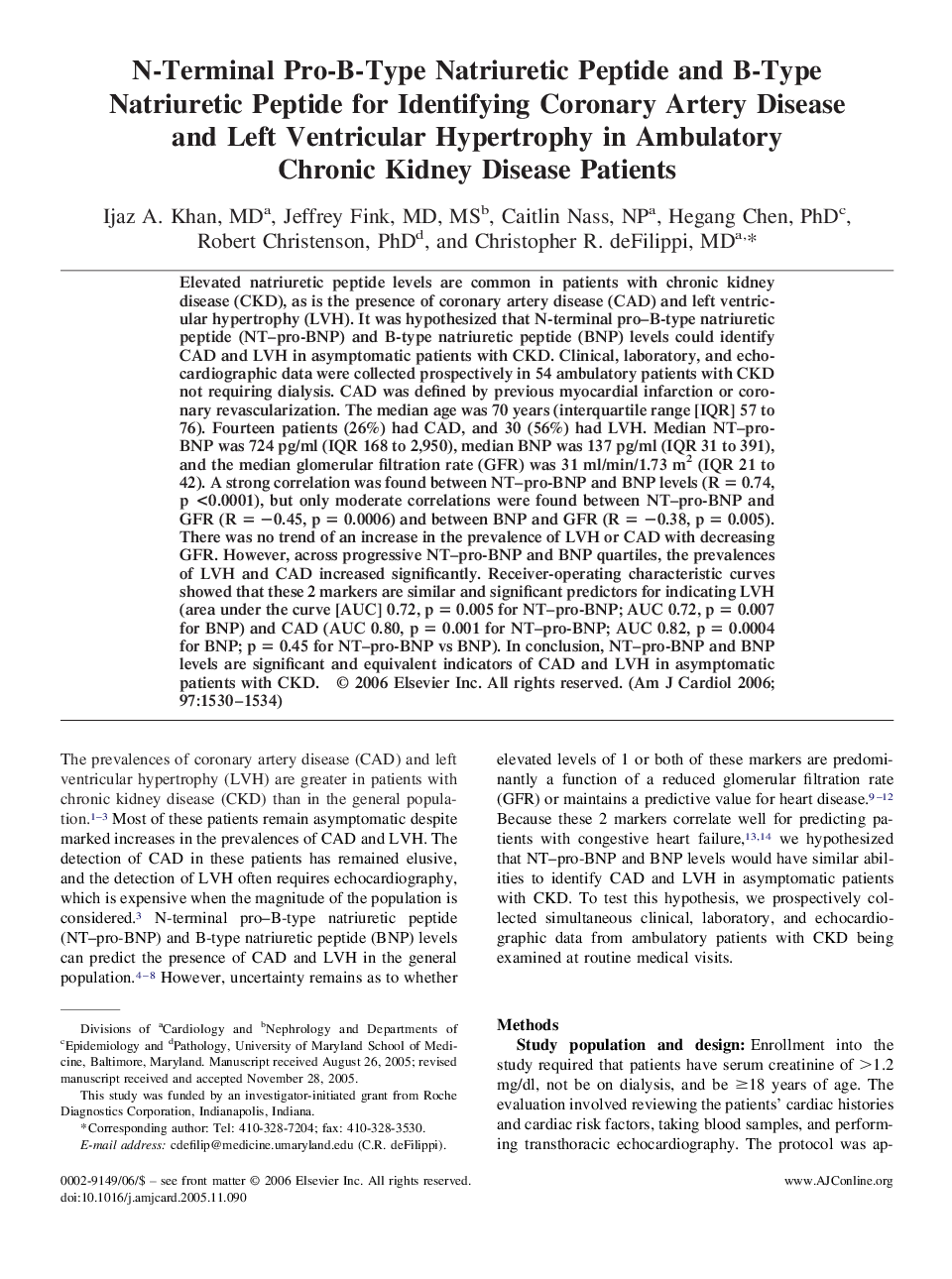 عکس صفحه اول مقاله: N-Terminal Pro-B-Type Natriuretic Peptide and B-Type Natriuretic Peptide for Identifying Coronary Artery Disease and Left Ventricular Hypertrophy in Ambulatory Chronic Kidney Disease Patients N-Terminal Pro-B-Type Natriuretic Peptide and B-Type Natriuretic Peptide for Identifying Coronary Artery Disease and Left Ventricular Hypertrophy in Ambulatory Chronic Kidney Disease Patients