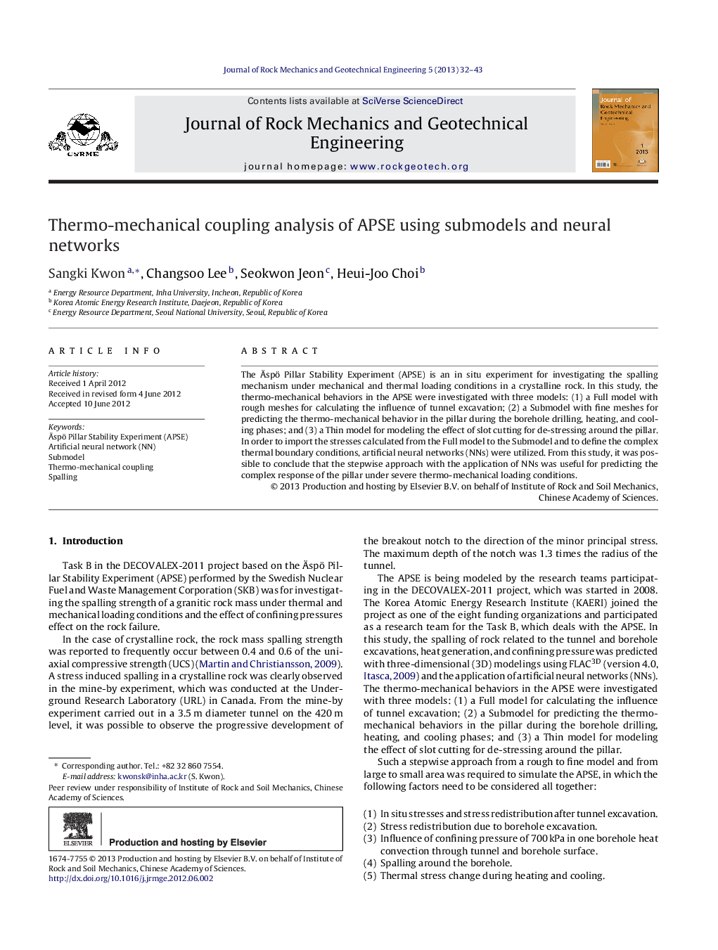 Thermo-mechanical coupling analysis of APSE using submodels and neural networks 