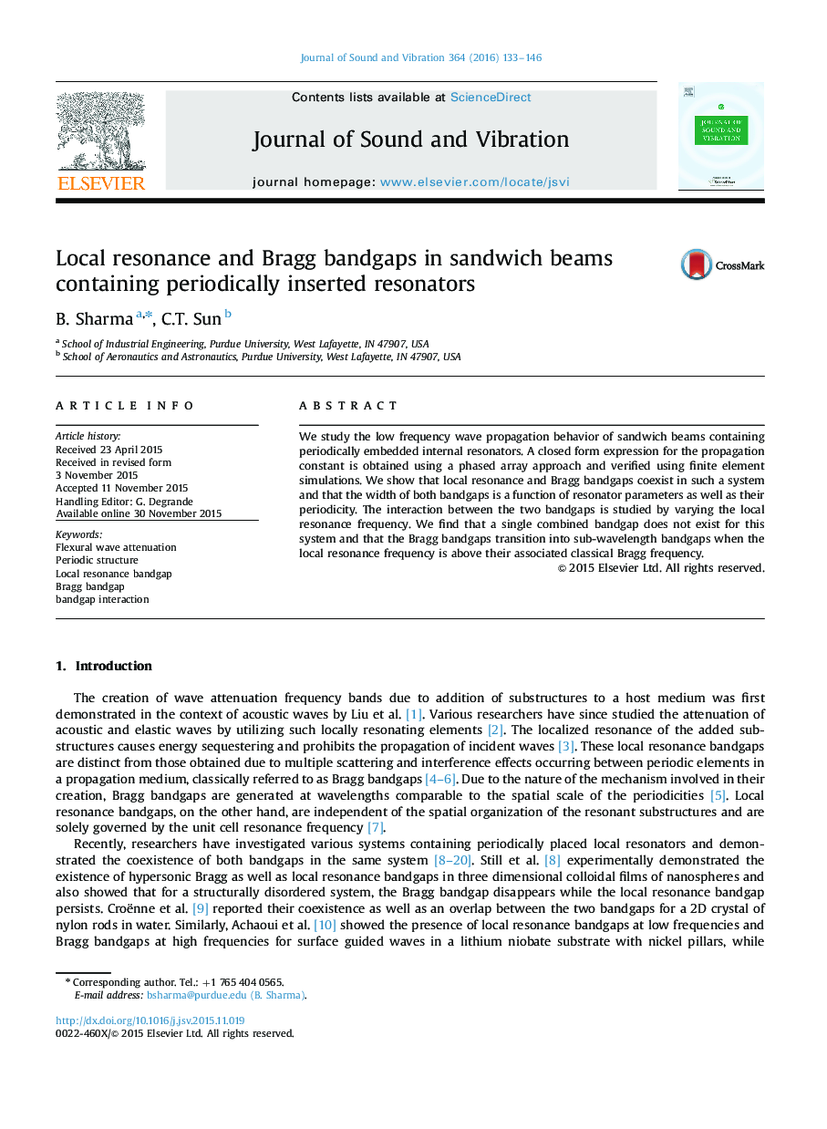 Local resonance and Bragg bandgaps in sandwich beams containing periodically inserted resonators