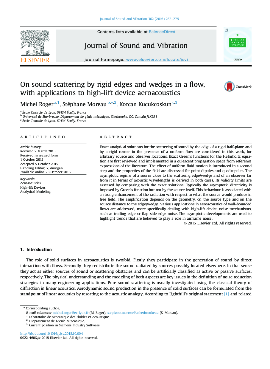 On sound scattering by rigid edges and wedges in a flow, with applications to high-lift device aeroacoustics