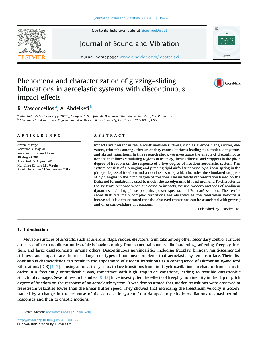 Phenomena and characterization of grazing–sliding bifurcations in aeroelastic systems with discontinuous impact effects