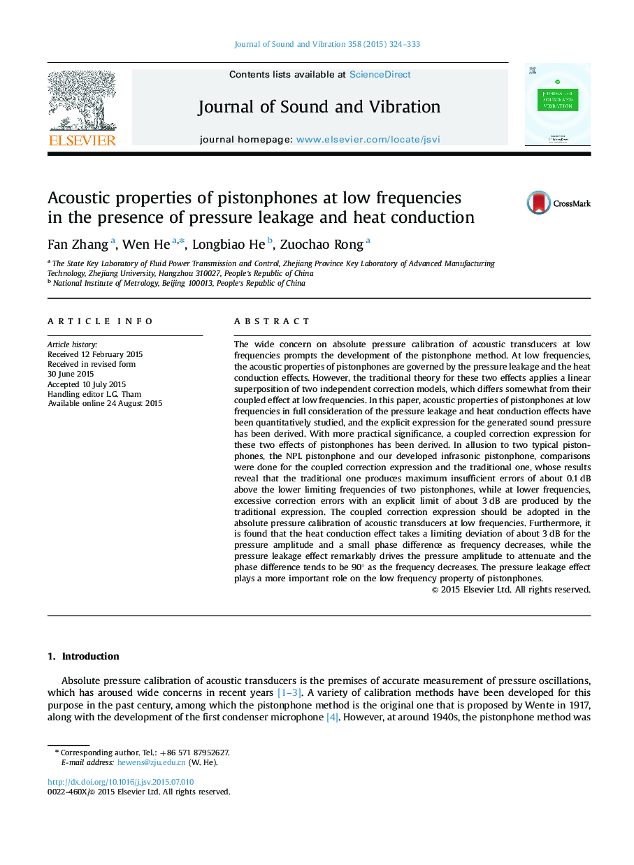 Acoustic properties of pistonphones at low frequencies in the presence of pressure leakage and heat conduction