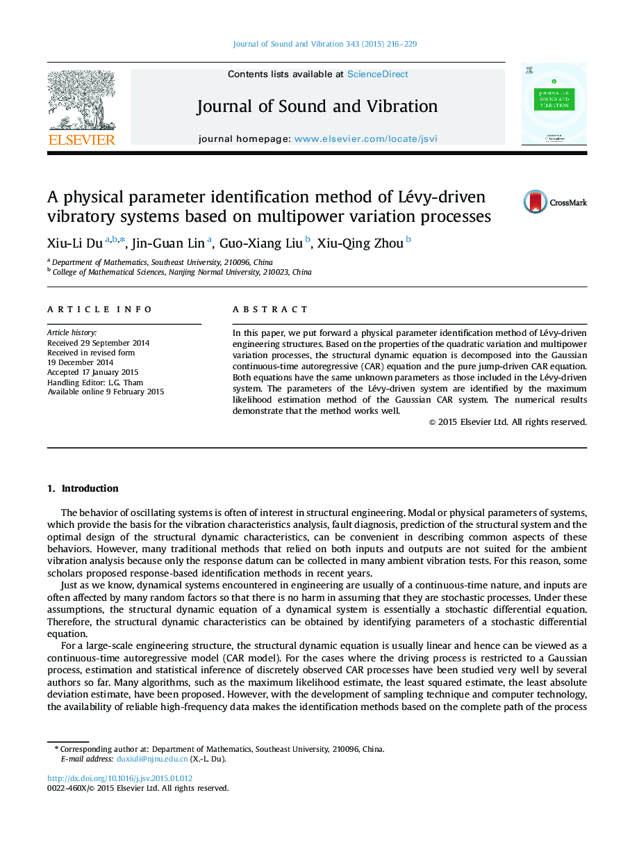 A physical parameter identification method of Lévy-driven vibratory systems based on multipower variation processes