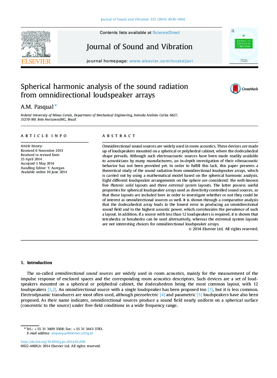 Spherical harmonic analysis of the sound radiation from omnidirectional loudspeaker arrays