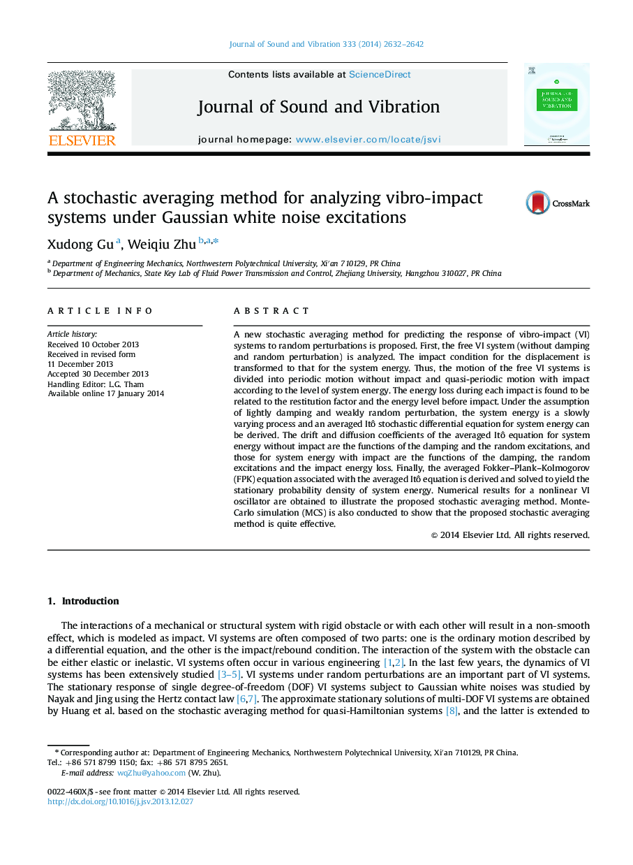 A stochastic averaging method for analyzing vibro-impact systems under Gaussian white noise excitations