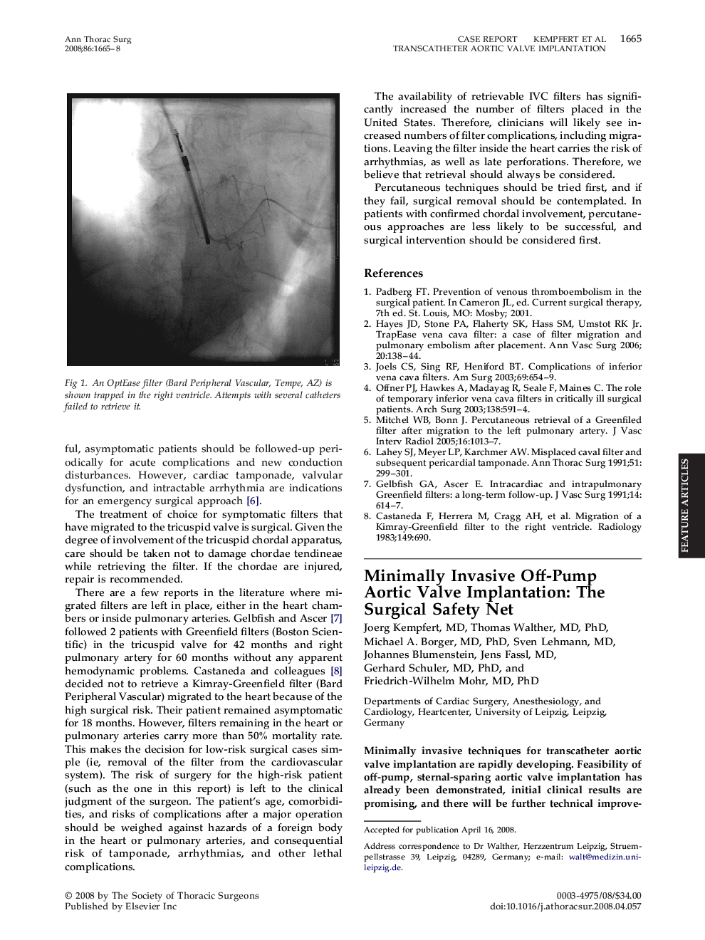 Minimally Invasive Off-Pump Aortic Valve Implantation: The Surgical Safety Net