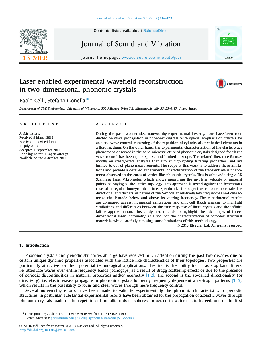 Laser-enabled experimental wavefield reconstruction in two-dimensional phononic crystals