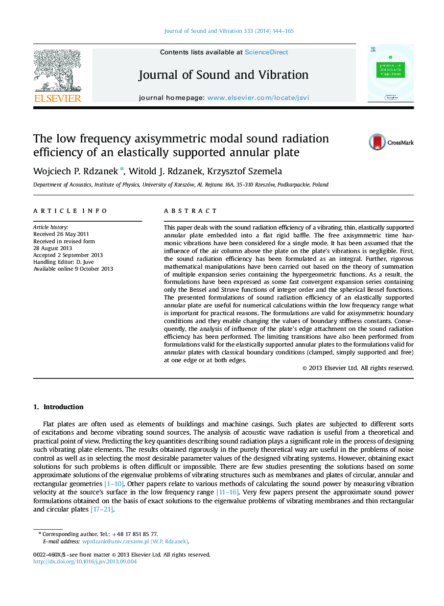 The low frequency axisymmetric modal sound radiation efficiency of an elastically supported annular plate