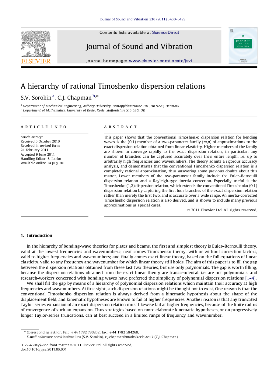 A hierarchy of rational Timoshenko dispersion relations
