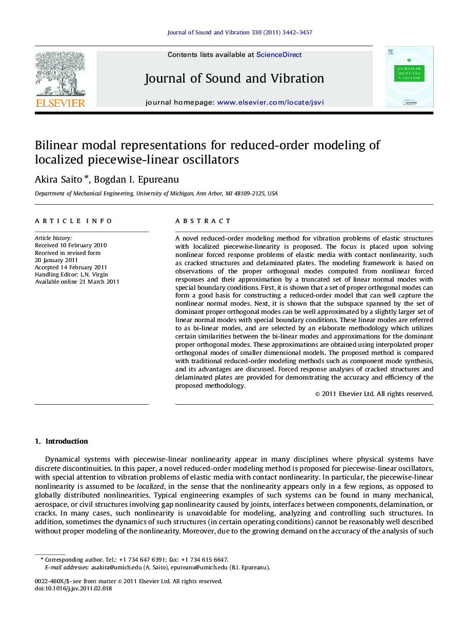 Bilinear modal representations for reduced-order modeling of localized piecewise-linear oscillators