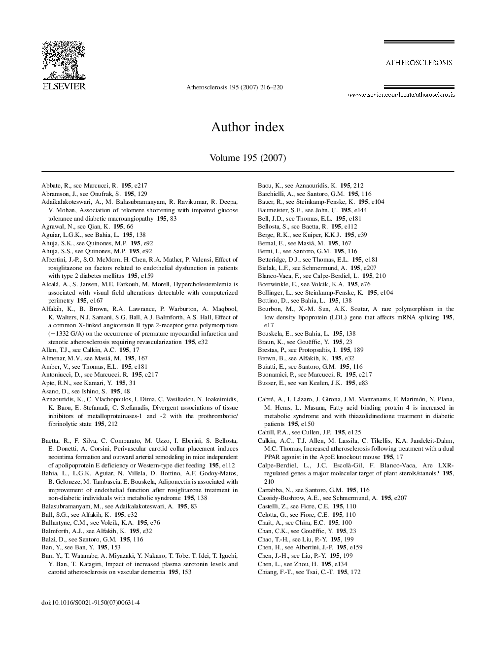 Author Index