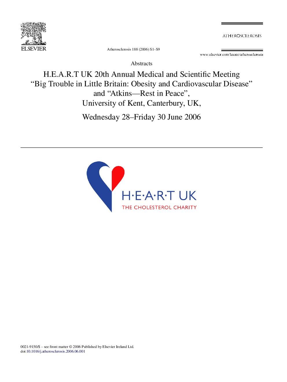 ABSTRACTS: H.E.A.R.T UK 20th Annual Medical & Scientific Meeting