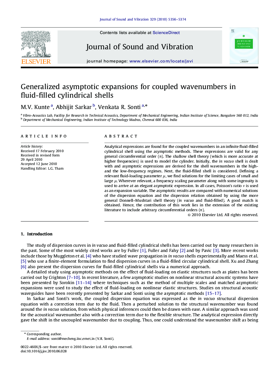 Generalized asymptotic expansions for coupled wavenumbers in fluid-filled cylindrical shells