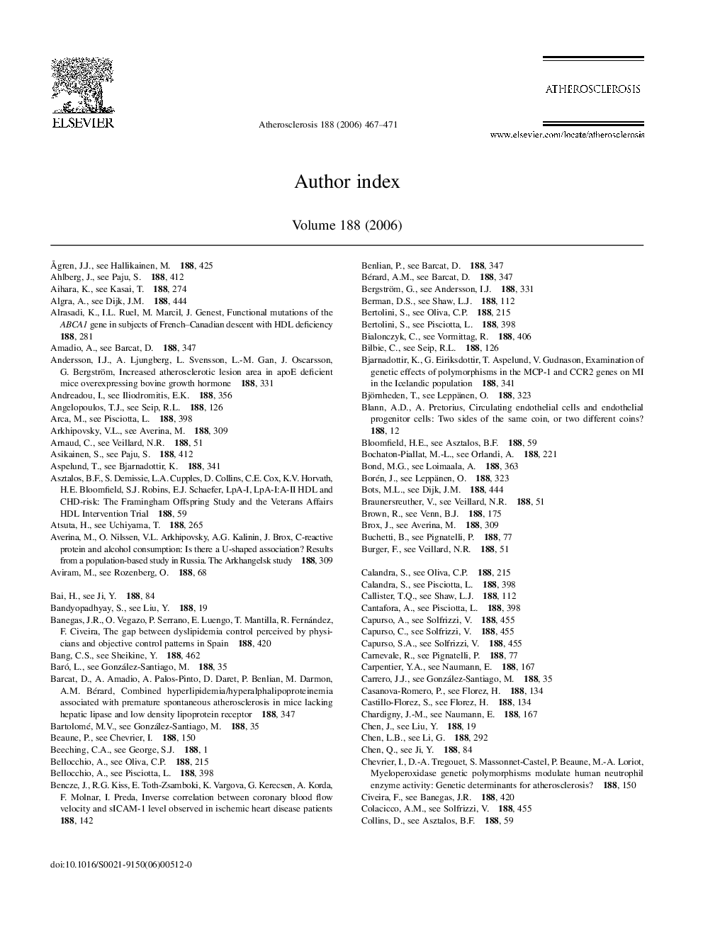 Author Index