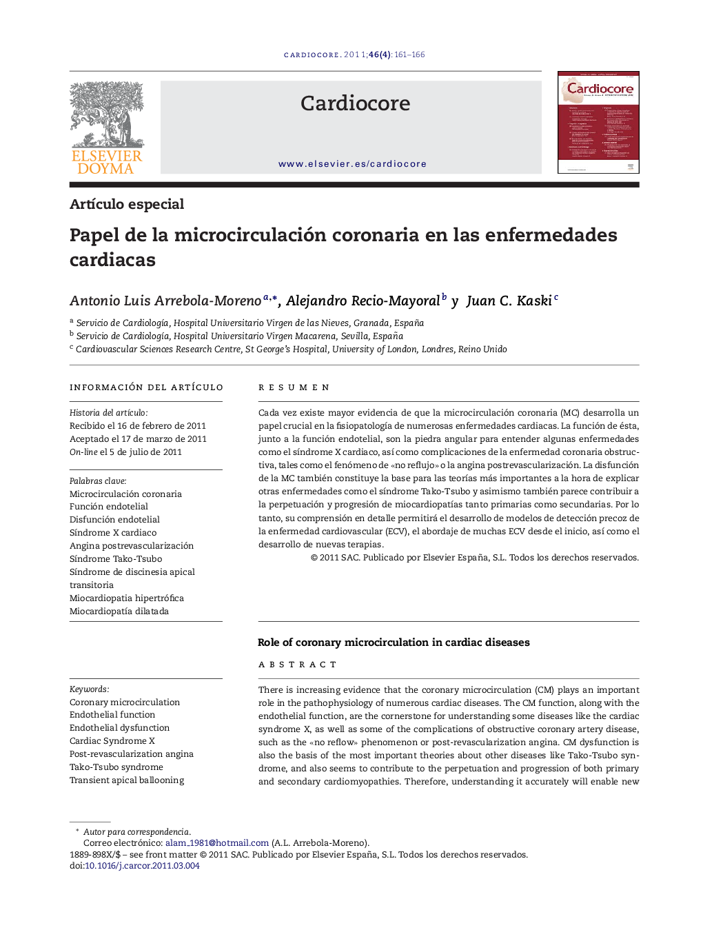 Papel de la microcirculación coronaria en las enfermedades cardiacas