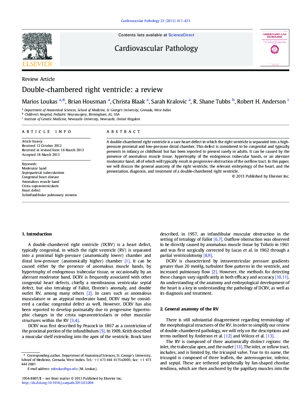 Double-chambered right ventricle: a review