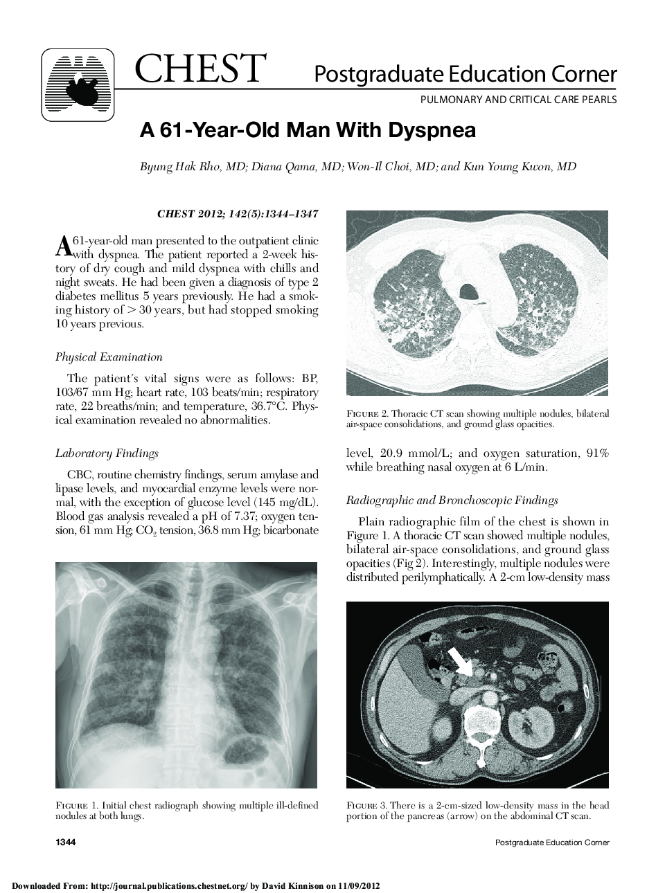 A 61-Year-Old Man With Dyspnea
