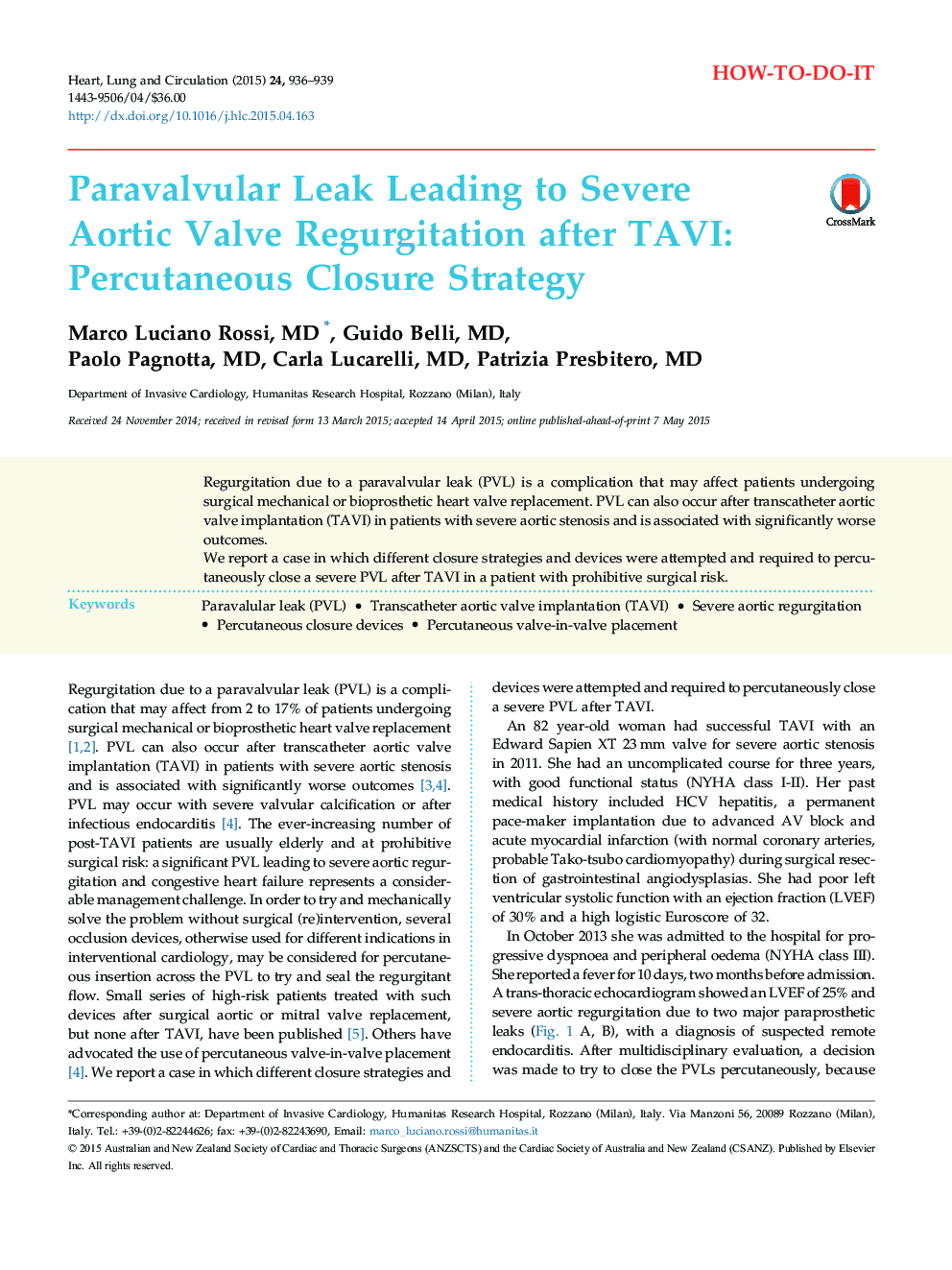 Paravalvular Leak Leading to Severe Aortic Valve Regurgitation after TAVI: Percutaneous Closure Strategy