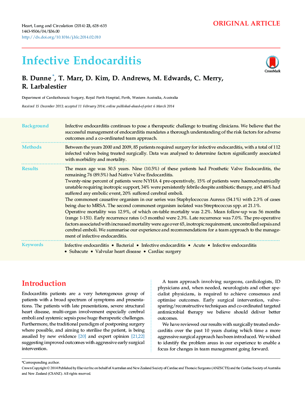 Infective Endocarditis