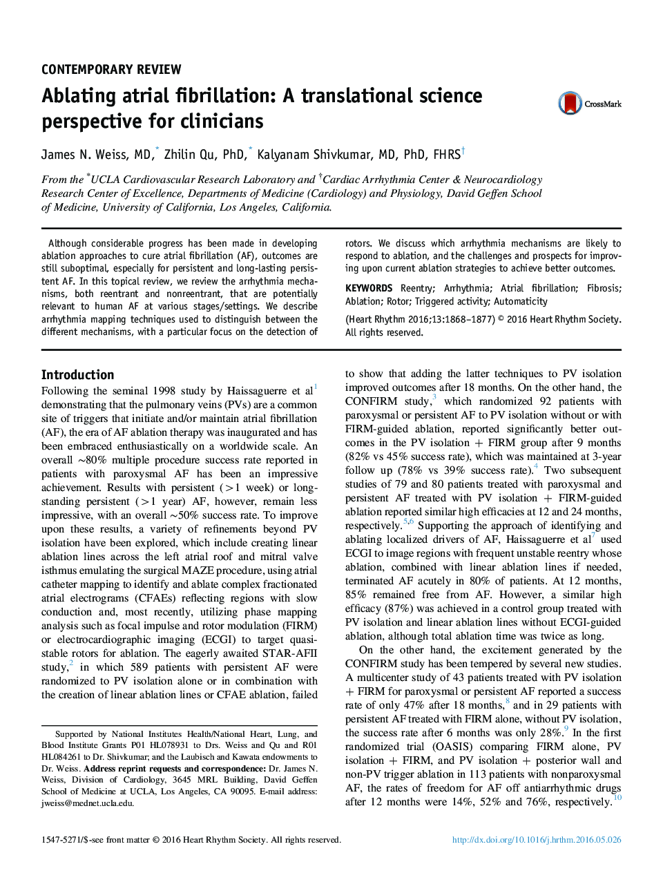 Ablating atrial fibrillation: A translational science perspective for clinicians 