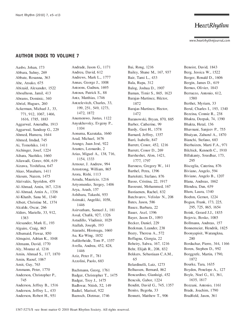 Author Index