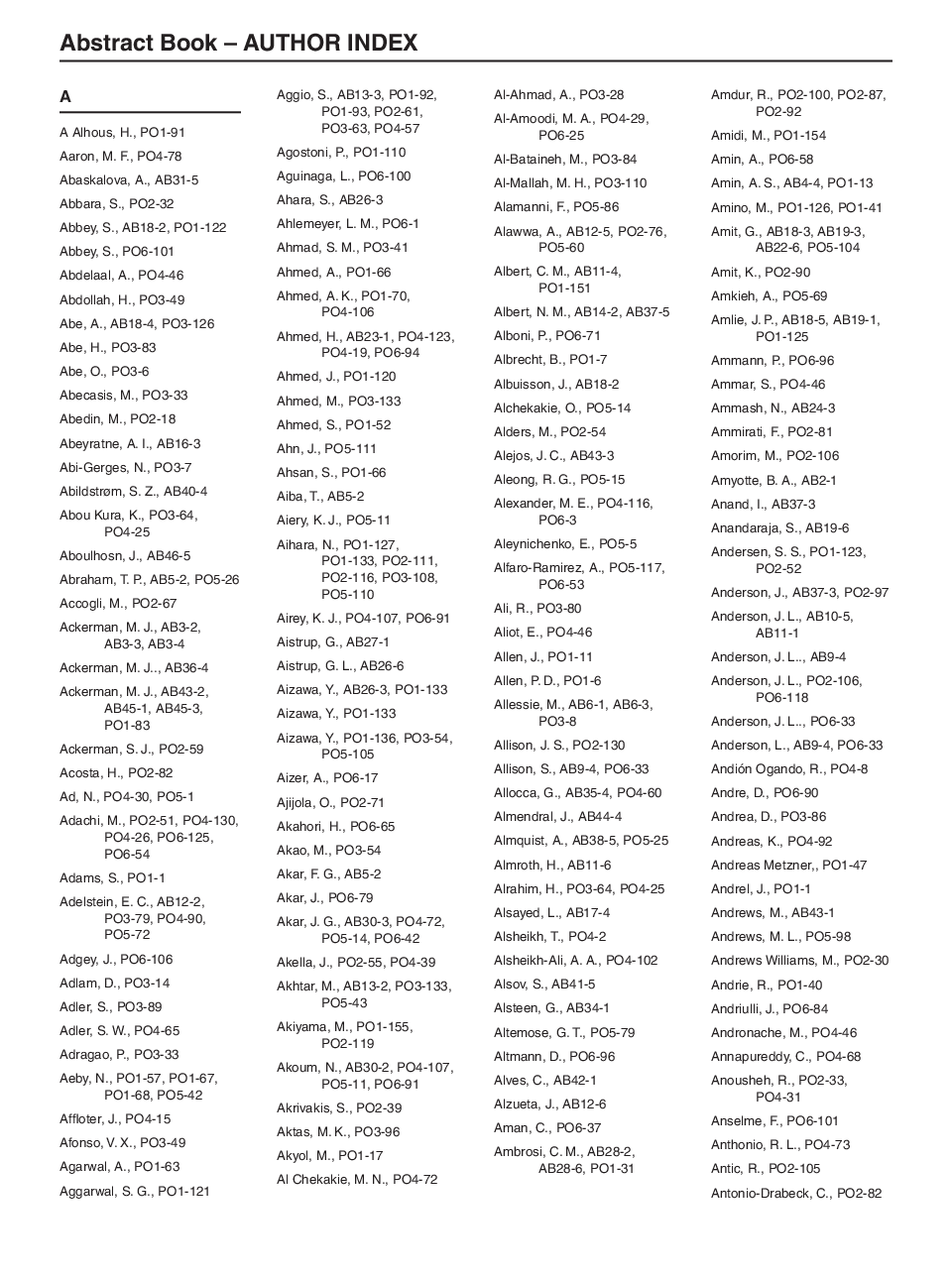 Author Index