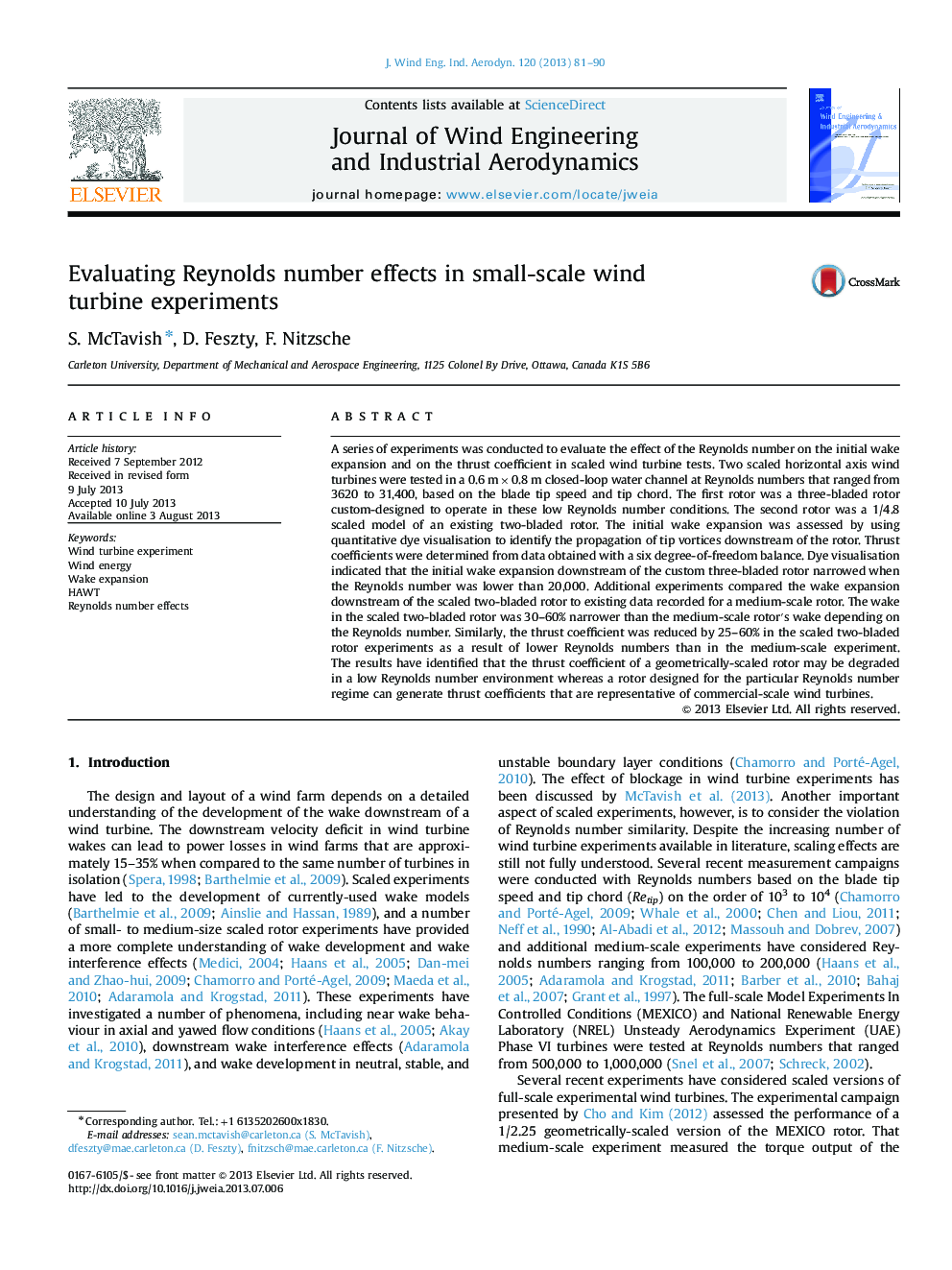 Evaluating Reynolds number effects in small-scale wind turbine experiments