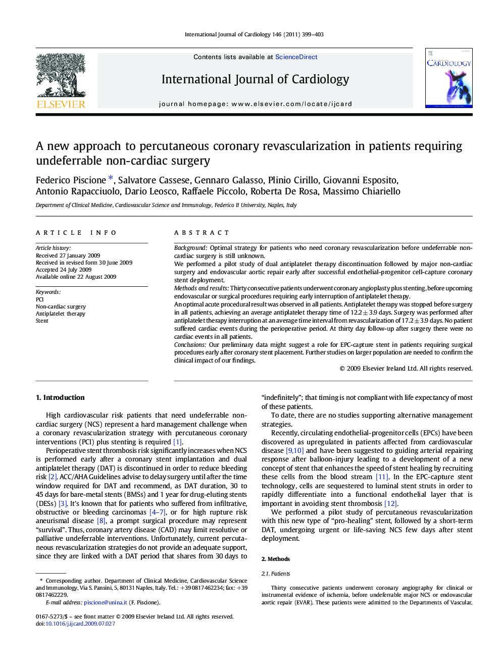 A new approach to percutaneous coronary revascularization in patients requiring undeferrable non-cardiac surgery