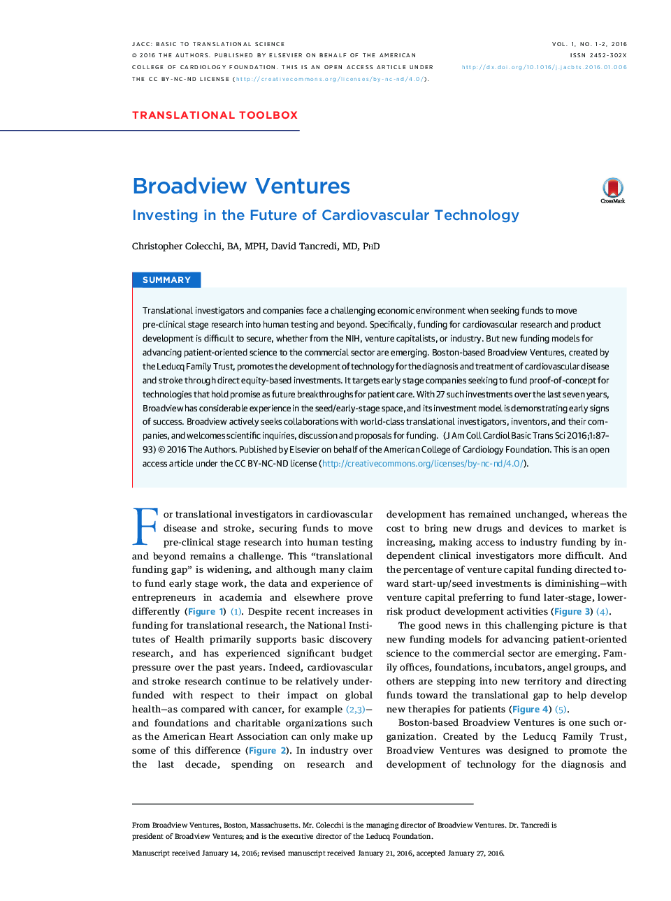 Broadview Ventures : Investing in the Future of Cardiovascular Technology