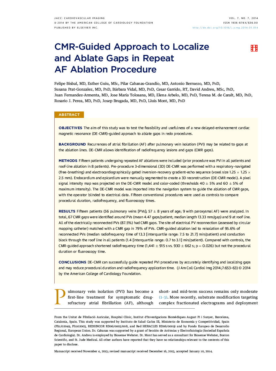 CMR-Guided Approach to Localize and Ablate Gaps in Repeat AF Ablation Procedure 