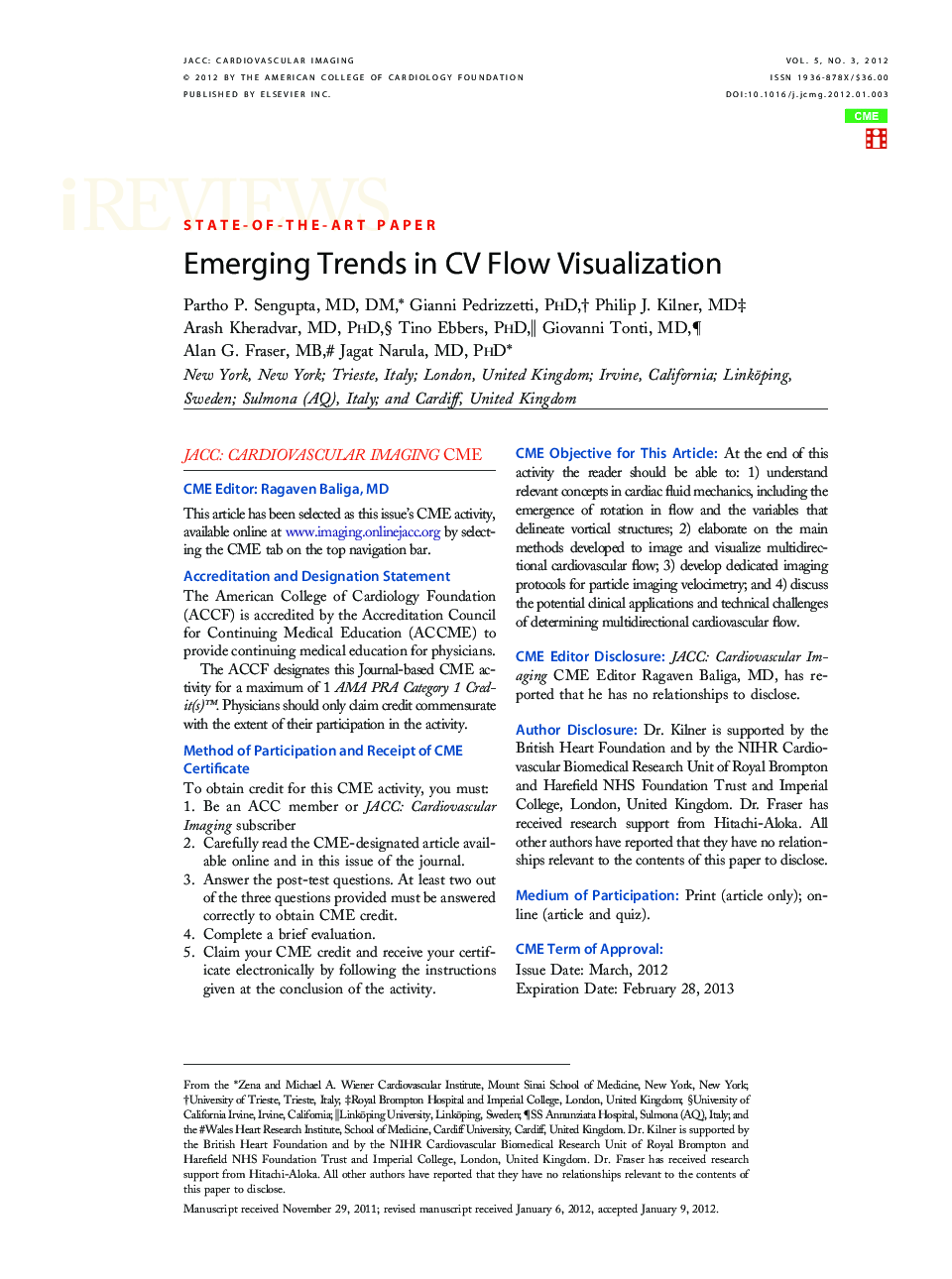Emerging Trends in CV Flow Visualization 