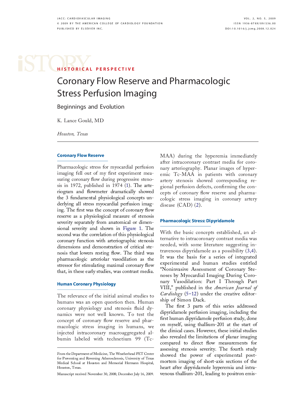 Coronary Flow Reserve and Pharmacologic Stress Perfusion Imaging