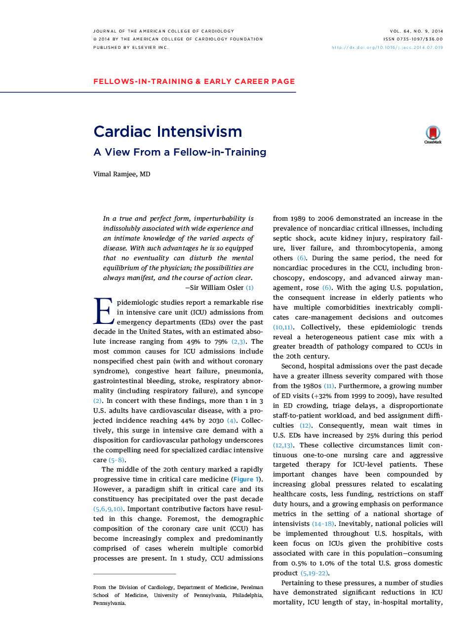 Cardiac Intensivism