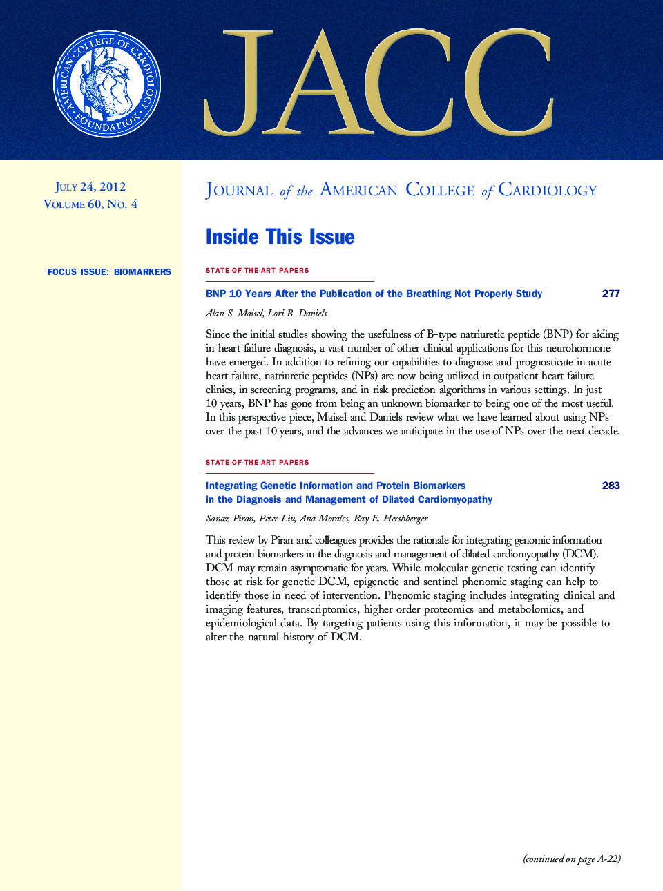 Inside This Issue