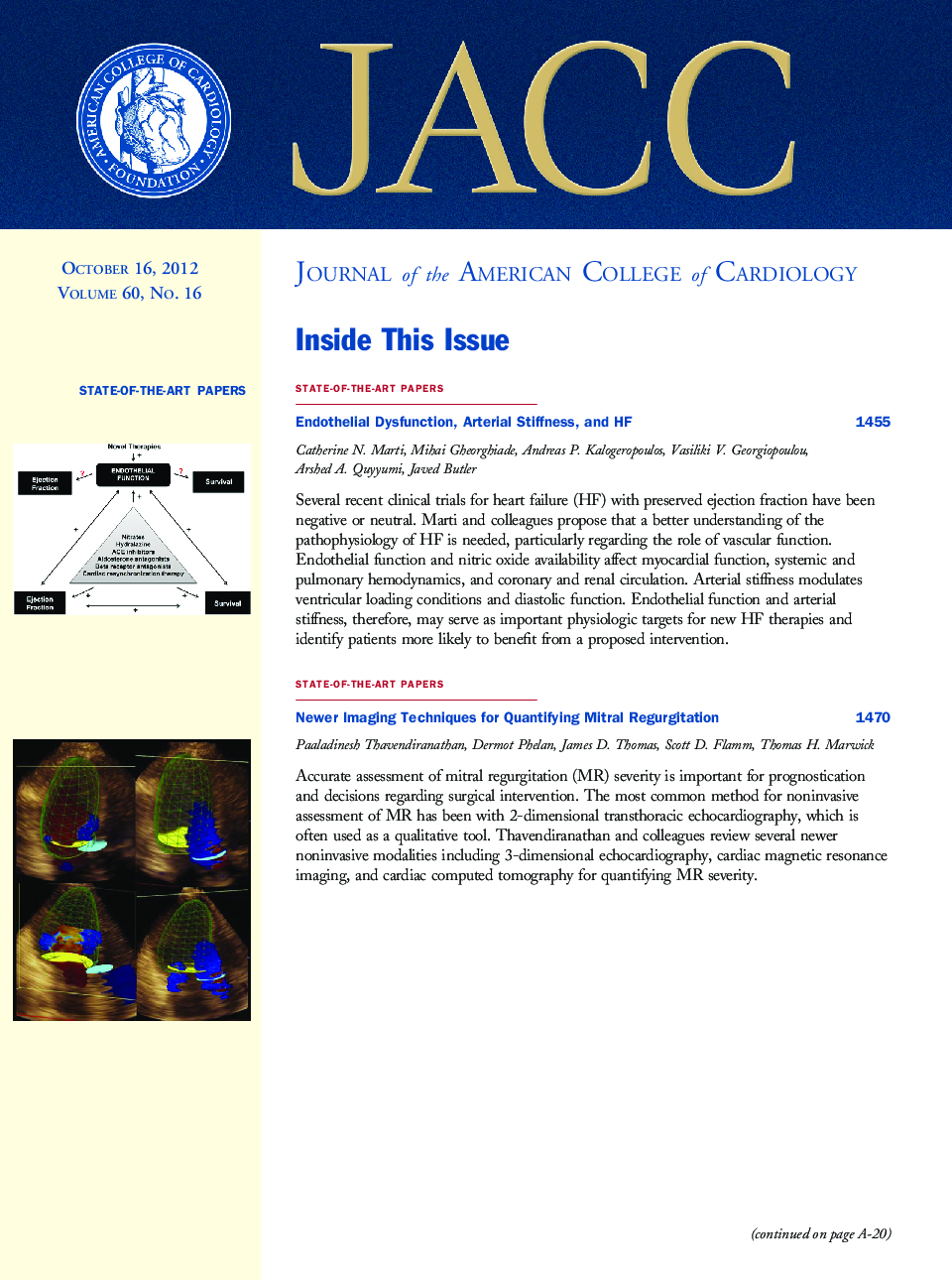 عکس صفحه اول مقاله: Inside This Issue Inside This Issue