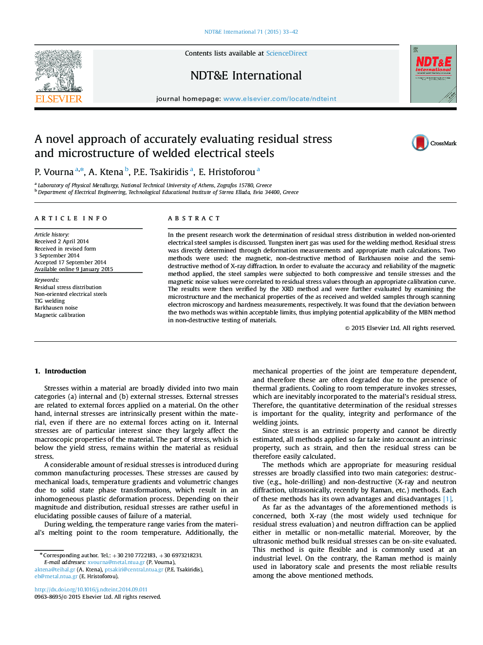 A novel approach of accurately evaluating residual stress and microstructure of welded electrical steels