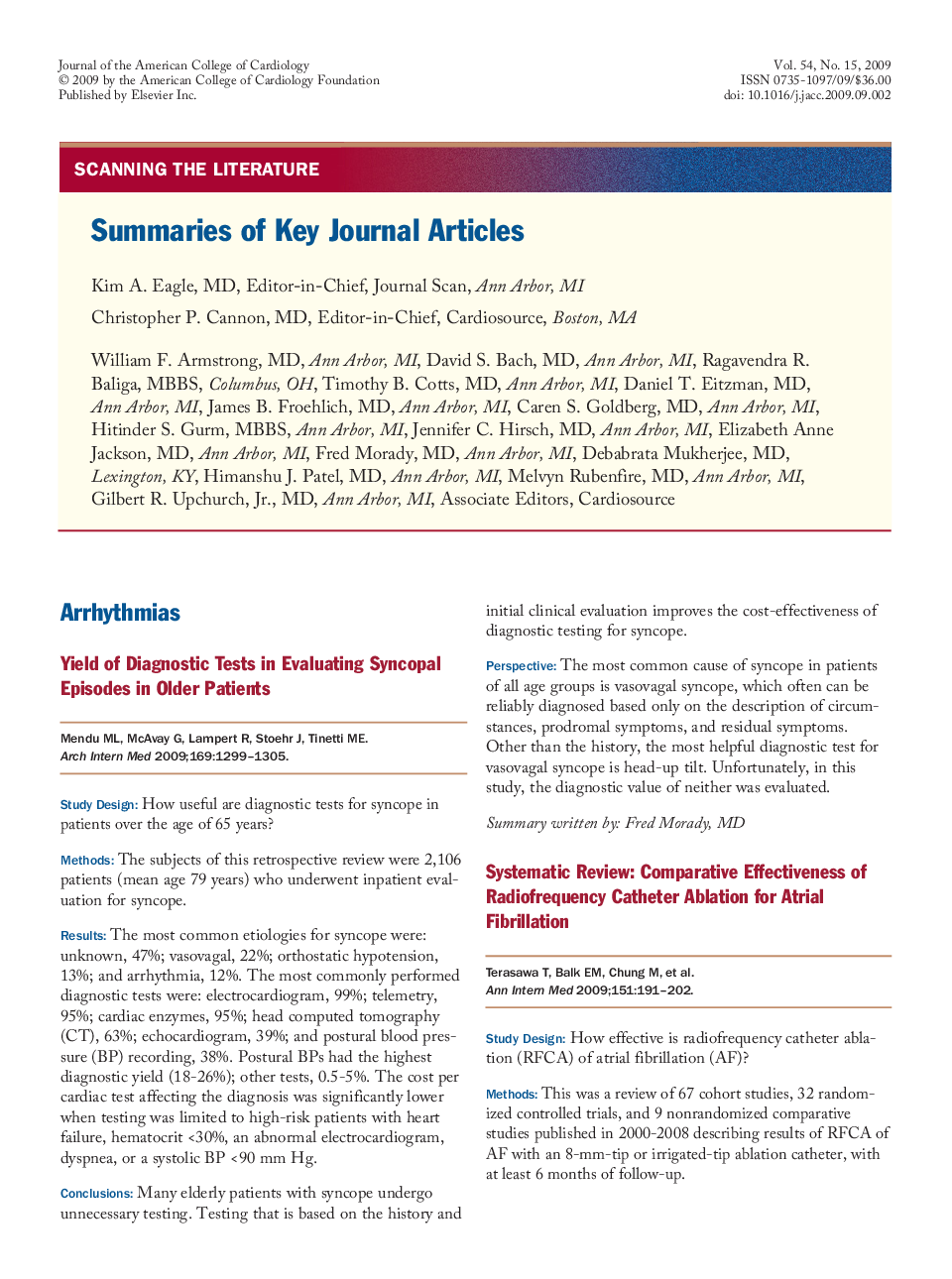 Summaries of Key Journal Articles