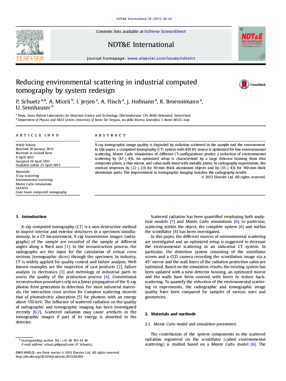 Reducing environmental scattering in industrial computed tomography by system redesign