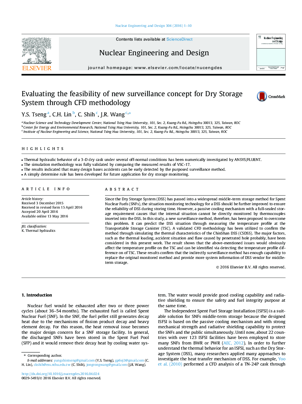 Evaluating the feasibility of new surveillance concept for Dry Storage System through CFD methodology